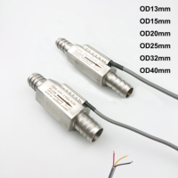 Capteur de débit à turbine en acier inoxydable, sortie analogique 4-20mA/0-5V/0.5-4.5V, 3 fils, débitmètre d'eau/transmetteur de débit de liquide à pince