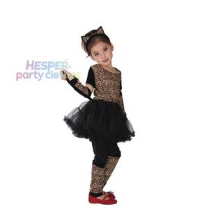 Vestidos de Tutú con Estampado de Leopardo Salvaje para Niñas de 1 a 8 Años, Estilo Verano 2024 de HP, con Volantes, para Cumpleaños - Product Image 1