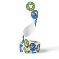 Nouveaux autocollants de décoration de Noël Étiquettes de décoration de cadeau de père Noël Logos personnalisés Autocollants de Noël