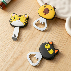 Cartoon Animal Shape Magnetic Bottle <b>Opener</b> Portable Beer <b>Opener</b> Refrigerator Magnet Household Cap Opening Tool - Product Image 1