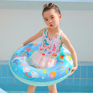 Anillo de natación inflable para niños Inf Kelukeya, diseño de unicornio de dibujos animados, flotador para piscina para niños de 5 a 7 años - Product Image 4