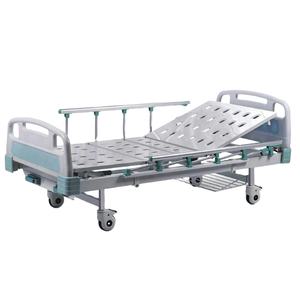 Cama de Hospital Manual Metálica Geriátrica HECAI LS-MA184 de 2 Manivelas con Barandillas, Nueva Llegada - Product Image 2