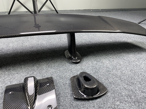 Aile de becquet en Fiber de carbone sèche de Style V à haute brillance pour Lamborghini Huracan Lp610 Lp580 <span class=keywords><strong>Gallardo</strong></span> becquet de voiture - Product Image 3
