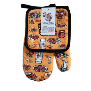 Maniques et protège-plats en <span class=keywords><strong>coton</strong></span> personnalisables par sublimation – Résistants à la chaleur, écologiques, adaptés au four et au barbecue - Product Image 6