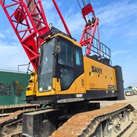 Grue sur chenilles d'occasion SANY SCC850A-6 de 85 tonnes avec flèche principale de 63,8 m, moteur Weichai, pour travaux de levage et construction de ponts