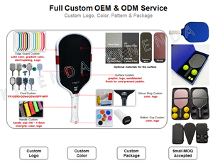 ไม้พายพิคเคิลบอลคาร์บอนไฟเบอร์ T700 ขายส่งจากโรงงาน แกนรังผึ้ง GEN5 หนา 16 มม. สำหรับความบันเทิงที่บ้านและสังคม - Product Image 6