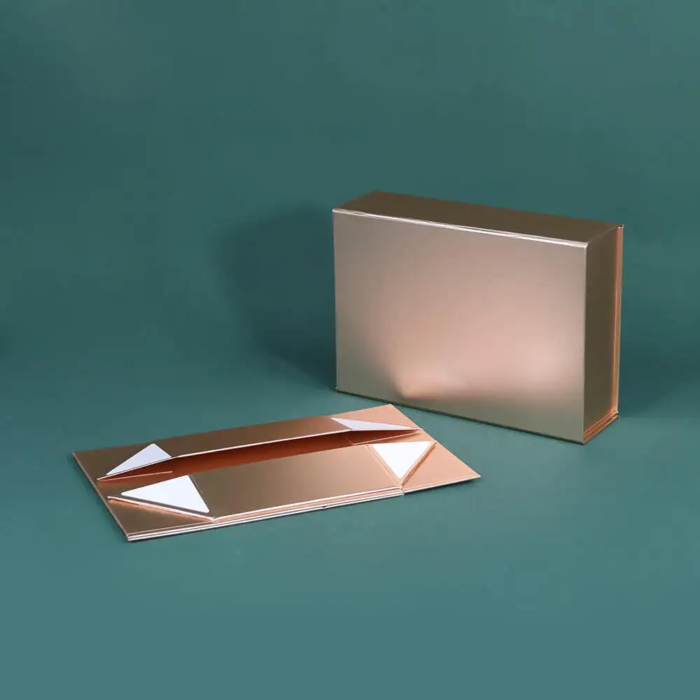 Logo personalizzato in cartone nero di lusso pieghevole pieghevole grande scatola magnetica rigida pieghevole che imballa scatole regalo a chiusura magnetica
