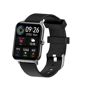 새로운 Smartwatch F15 Pro 방수 1.69 인치 풀 터치 혈압 심박수 체온 스마트 시계