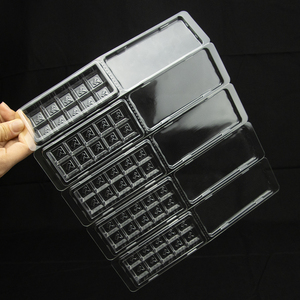 Tốt Nhất Bán Hình Chữ Nhật Pet 50-Cell Sô Cô La Hộp Vỏ Sò Rõ Ràng Vuông Bánh Nhựa Khay Sô Cô La Hộp Bao Bì - Product Image 5