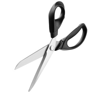 Tijeras de sastre de acero inoxidable con mango negro para costura y uso doméstico - Product Image 3