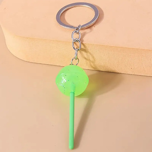 Lovely Resin Candy <strong>Lollipop</strong> Keychain Simulation Food Key <strong>Rings</strong> for Men Women Handbag Pendants Diy Kids Jewelry Gifts - Product Image 6
