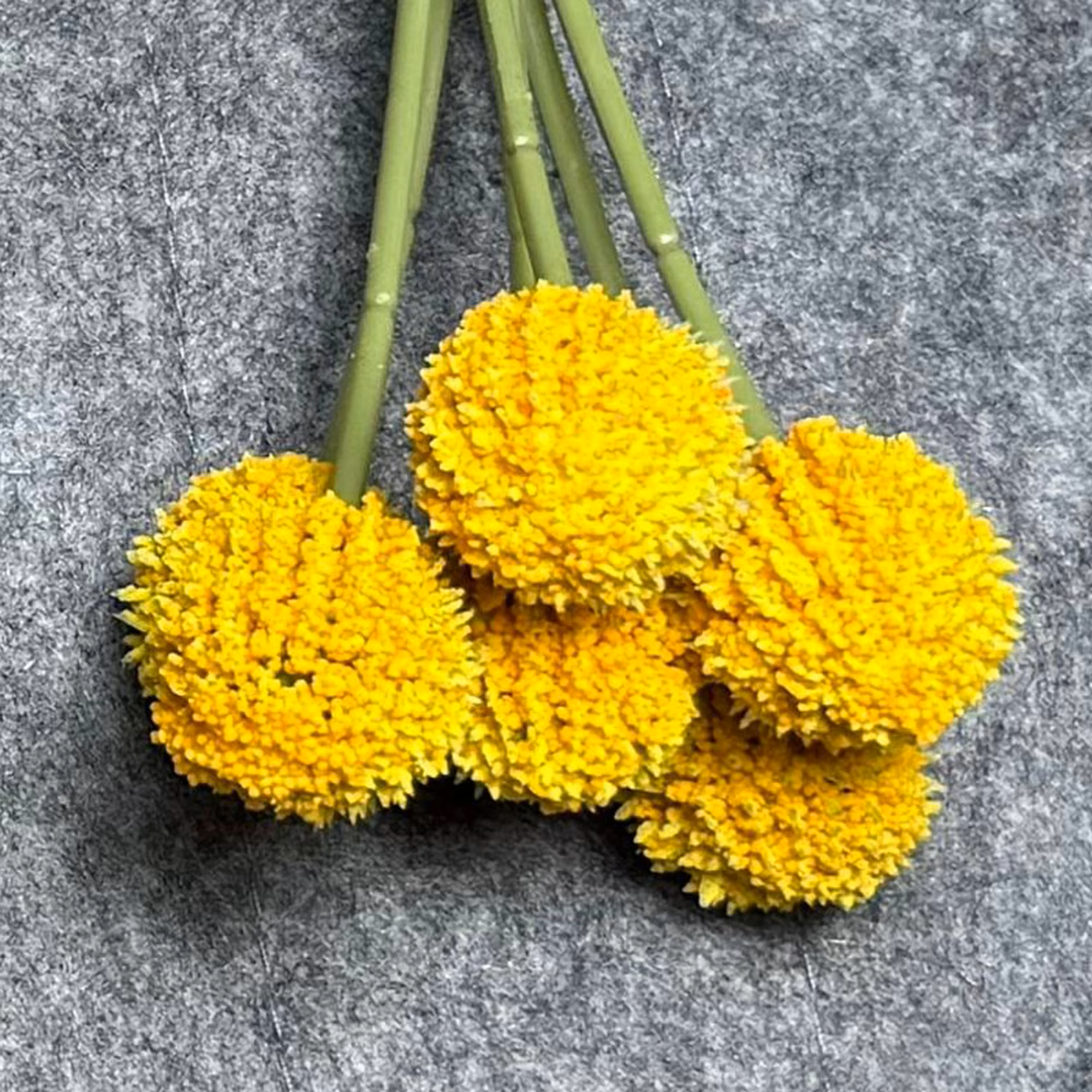 7 Stems 7 Heads 62cm Mustardyellow