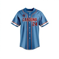 Nouveaux maillots de baseball personnalisés avec logo d'équipe pour unisexe, séchage rapide, respirant, léger, 100% polyester, nom d'équipe personnalisé, taille plus