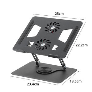ขาตั้งโน้ตบุ๊ก Charmount Ergonomic แบบพับได้ ปรับหมุนได้ 360 องศา ผลิตจากเหล็กและอะลูมิเนียม พร้อมพัดลมระบายความร้อน รุ่น CT-CDS-35AV ขาตั้งโน้ตบุ๊ก CT-CDS - Product Image 3