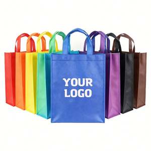 Sacs fourre-tout bon marché personnalisés imprimés, sacs de shopping en tissu recyclable non tissé avec logo - Product Image 1