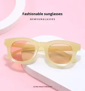 Lunettes de soleil d'été Mint Manbo UV400 légères avec verres jaune blé beige blanc vert marron bleu résistantes au vent Lunettes de soleil Candy - Product Image 6