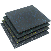 High Density 50x50cm Interlocking Gym Mats Einfache DIY-Installation Gummi bodenfliesen für Garage Home Workout Space EPDM
