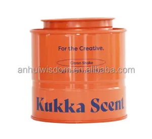 豪华茶罐中国供应商圆形茶罐金属茶罐多色锡盒