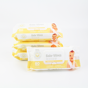 % 100% bambu biyobozunur kokusuz veya kokulu bebek temizleme ıslak mendiller - Product Image 4