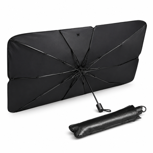 Pare-soleil pliable personnalisé pour pare-brise de voiture, protection UV, 10 baleines, isolation thermique - Product Image 3