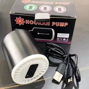 Electric <b>Hookah</b> Shisha Smoker Pump Portable RGB LED Light Air Starter with Laccquer Technics Made From Plastic - Product Image 1