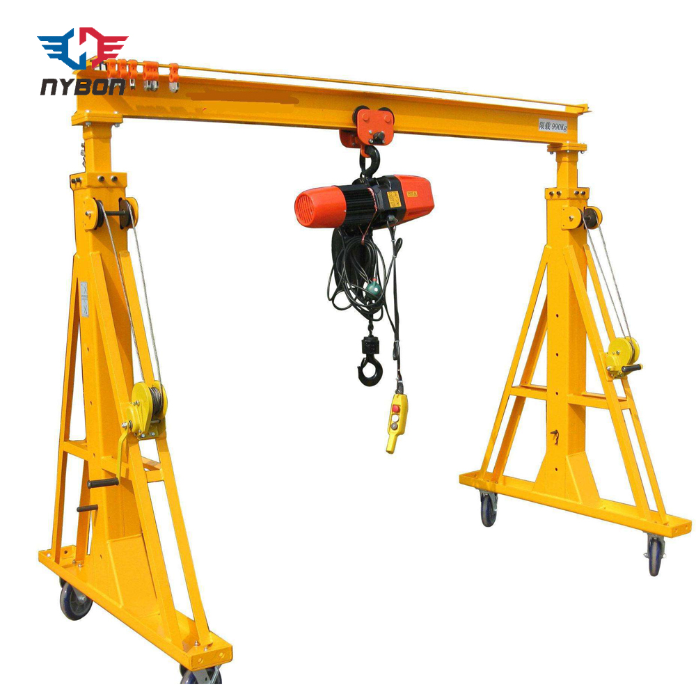 Mini Nhỏ Điện Di Động Gantry Crane1 2 3 5 10 Tấn Hội Thảo Cổng Thông Tin Giàn Cẩu