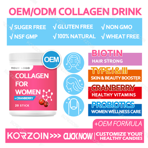 OEM peptida cranberry kolagen padat minuman bubuk suplemen minuman untuk kecantikan wanita kulit untuk terlihat muda dengan Vitamin c - Product Image 2
