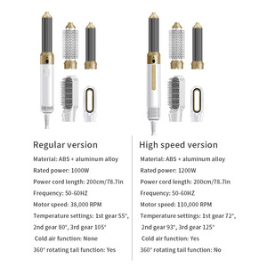 Secador de Pelo y Rizador de Aire Caliente 2 en 1 Transfronterizo con Calentamiento Rápido, Motor Eléctrico DC, Uso en Seco y Húmedo - Product Image 4