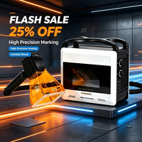 Machine de marquage laser portable Huike 20W, équipement de gravure sur fibre optique pour pièces de quincaillerie sur site