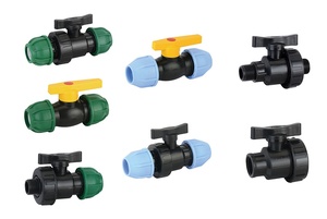 บอลวาล์วโพลีพริพลาสท์ <span class=keywords><strong>ISO</strong></span> 17885บอลวาล์ว HDPE ระบบน้ำหยดสำหรับฟาร์มและสวน - Product Image 2