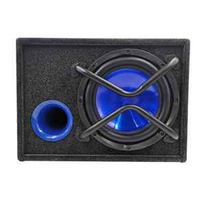 Subwoofer para Auto de 10 Pulgadas Activo con Amplificador de Alta Potencia, Super Bajo, Salida de Audio Mono, Caja de Madera con Espacio de Almacenamiento - Product Image 1