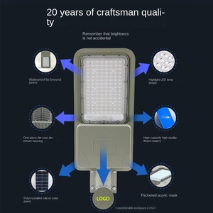 Exterior impermeable IP67 todo aluminio fundido a presión LED Split Solar calle luz carretera jardín paisaje opciones de energía 150W 200W 2000W - Product Image 2