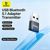 Adaptateur USB Baseus BA04 Dongle Adaptador 5.1 pour PC portable, haut-parleur sans fil, récepteur audio, émetteur USB