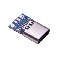 PCB 마운트 및 SMT 납땜이 있는 Type-C 14P/16P 암 소켓, 고속 충전 인터페이스 USB 커넥터