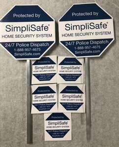 Pegatinas reflectantes para el hogar, pegatinas <span class=keywords><strong>de</strong></span> señal <span class=keywords><strong>de</strong></span> <span class=keywords><strong>seguridad</strong></span> con relieve personalizado americano, ADT - Product Image 3