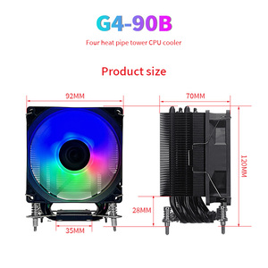 ชุดระบายความร้อนซีพียู SUMOND 2025 รุ่น G490 พร้อมฮีทไปป์ 4 เส้น ระบบ PWM 4 พิน สำหรับโปรเซสเซอร์ รุ่นใหม่ล่าสุด พัดลมระบายความร้อนสำหรับเล่นเกมบนพีซี - Product Image 2