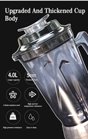 Penjualan terlaris 2200W Blender es komersial profesional Juicer buah prosesor makanan Blender dan Juicer untuk es lunak
