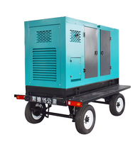 Groupe électrogène diesel silencieux monté sur remorque 50 kW/62,5 kVA triphasé 220 V/380 V, station d'alimentation portable haute efficacité 1800 tr/min