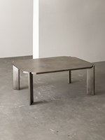Table basse en acier inoxydable 201, effet tréfilé vieilli, style médiéval, taille personnalisable, mobilier de maison
