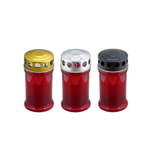เทียนสุสานไร้ควัน ติดทนนาน ถ้วยขนาดเล็กสำหรับวางบนหลุมศพ กันลมและกันฝน - Product Image 1