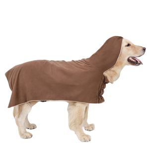 Mikrofiber köpek kurutma ceket takım elbise kuru hızlı köpek bornoz havlu süper emici büyük Pet köpek kedi bornoz - Product Image 2