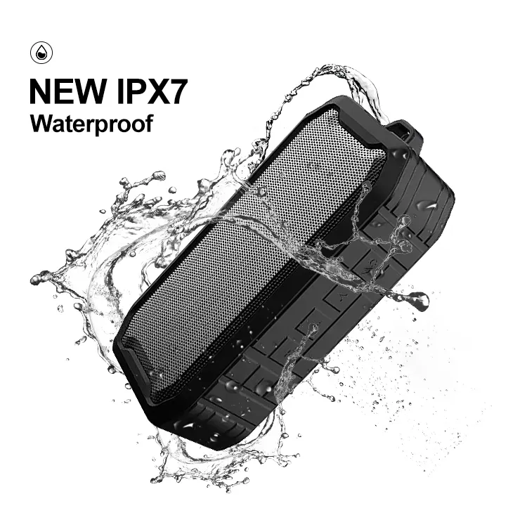 新しいミニIpx7防水ポータブルワイヤレススピーカーBT5.0屋外コンピューター音楽Oemオーディオスピーカー (Fmラジオ2023付き)