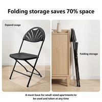 Chaises pliantes d'extérieur modernes et écologiques en plastique pour la cour et l'hôpital – Vente en gros