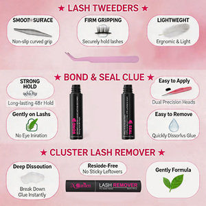 Handmade Waterproof Wispy Synthetic Hair Mega <strong>Volume</strong> 10D-200D 32-Rows <strong>Lash</strong> Book Clusters Individual <strong>Lashes</strong> Kit for DIY Home - Product Image 5