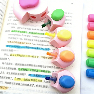 Ensemble de surligneurs mignons en forme de patte de chat, 5 en 1, marqueurs fluorescents rétractables, papeterie kawaii pour enfants, surligneurs <span class=keywords><strong>pastel</strong></span> pour l'école et le bureau - Product Image 3