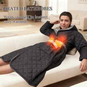 Custom ODM&amp;OEM Luxury Fancy Hooded Power Bank Bath Heated Robe Women USB <strong>Bathrobe</strong> - Product Image 3