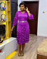 Robe plissée ample pour femme, col en V, couleur unie, grande taille, élégante, avec ceinture, motif floral, collection été Miyaki, vente en gros