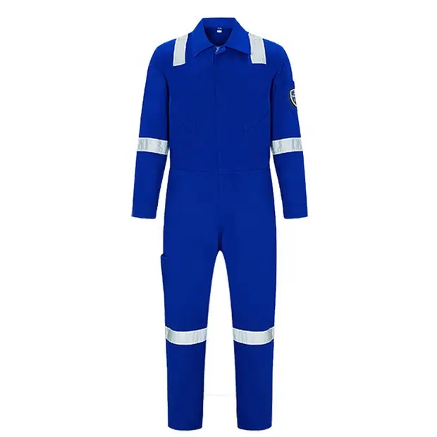 100% algodão tecido trabalhando roupas coverall workwear segurança terno com refletor segurança uniforme vestuário