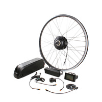 Kit de conversion de vélo électrique avec moteur à moyeu à engrenages 36V 250W/350W/500W de haute qualité, étanche IP54, avec écran LCD et poignée rotative pour vélo