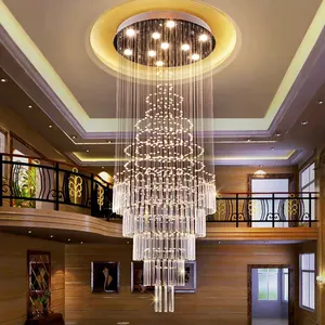 2024 Schlussverkauf moderne dekorative Kunst großer Kronleuchter-Lampe dekorativ großer Kristall-Kronleuchter für Hochzeiten Veranstaltungen Beleuchtung